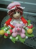 Top Cake Menina Moranguinho